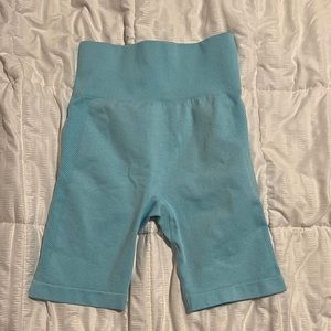 NEVER WORN: Light blue Biker Short